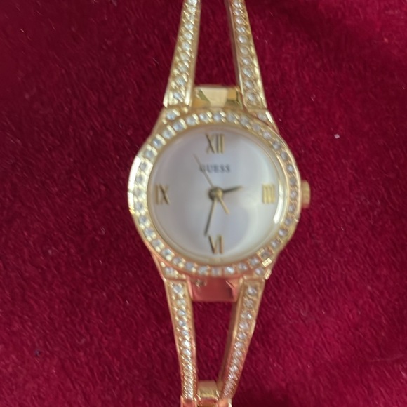 Guess Ladies Rhinestone Gold-tone Watch - Picture 5 of 7